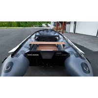 Offre Spéciale Chine usine 18ft SFB-550 épaissi PVC Tube en aluminium plancher bateau de pêche avec traverse en aluminium renforcé