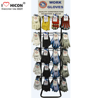 Support d'affichage de gants en métal blanc personnalisé populaire pour la vente au détail