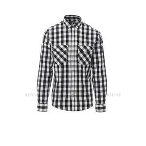 Chemise à carreaux à manches longues, merchandising personnalisé - Product Image 2
