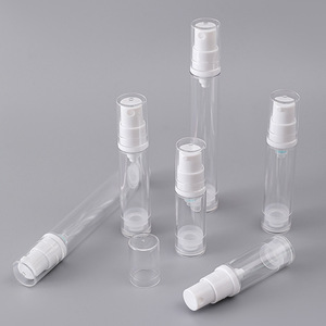 Transparent Plastic Spray Bottles 5ml 10ml 15ml Press Pump Cosmetic Packaging For Serum Sunscreen Repackaging - Product Image 2