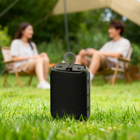 Pengeras suara portabel Mini kain, 10W tahan lama TWS nirkabel Bluetooth Speaker rumah mendaki berkemah Subwoofer Stereo kotak musik