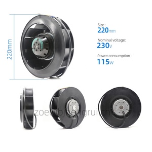 Ventiladores Centrífugos de Refrigeración para Purificadores de Aire ebmpapst Serie R2E133 R2E175 R2E190 R2E220 R2E225 R2E250 R2E280, 230V CA - Product Image 2