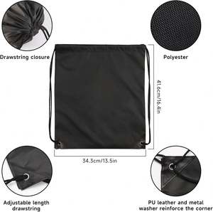 Custom Logo <b>Drawstring</b> Bags Wholesale Multi Color Promotional Storage <b>Backpacks</b> - Product Image 2