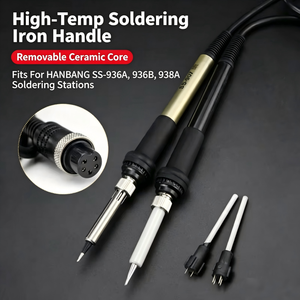 ด้ามจับหัวแร้งบัดกรี HB พร้อมหัวเซรามิก รูปทรงดินสอ 100-240V เฟสเดียว ร้อนเร็วภายใน 1 นาที มาตรฐานเมตริก - Product Image 4
