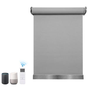 <span class=keywords><strong>Persianas</strong></span> eléctricas de doble capa, <span class=keywords><strong>persianas</strong></span> motorizadas con motor de rodillo inteligente, 100% opacas, recargables - Product Image 1