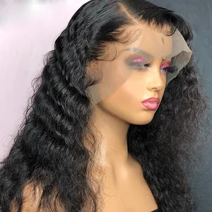 Yesperucas de cabelo humano, ondulado peruca frontal encaracolada de renda cabelo humano para mulheres negras hd vendedores