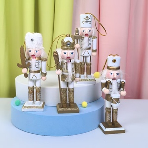 Décoration de sapin de Noël, pendentif, série classique, mini <span class=keywords><strong>casse</strong></span>-<span class=keywords><strong>noisette</strong></span>, style vintage, poupée de 13 cm, décoration de fête - Product Image 2