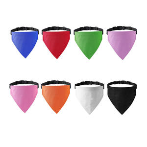 منشفة قطنية قابلة للتعديل من الحيوانات الأليفة والصيف مع باندانا مطبوعة على شكل حيوان ، منشفة مثلثة صلبة ، وشاح تنظيف اللعاب - Product Image 1