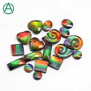 Arthur Gem Großhandel Hochwertige natürliche Ammolite Edelstein Cabochons, Ammolite Lose Edelstein für die Schmuck herstellung