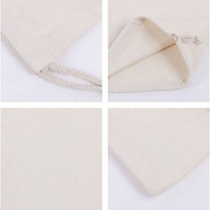 Ventes chaudes, sacs à cordon en coton biologique 100% à bas prix, pochettes d'emballage réutilisables pour cadeaux, bijoux, bonbons - Product Image 6