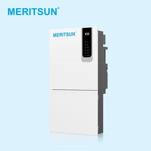 Инвертор Meritsun, солнечный гибридный/выключенный инвертор, поддерживающий батарею и подключенную сетку, 15 кВт на сетке, инверторы постоянного/переменного тока