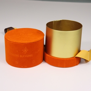 Tùy chỉnh tinh tế Vòng kẹo Hộp Quà tặng đám cưới cho kẹo ngọt sô cô la in nổi với Ribbon đóng cửa mới ủng hộ đám cưới - Product Image 5