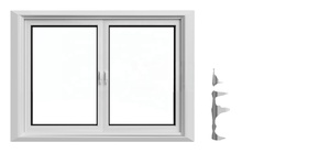 Nhà Máy Trực Tiếp Rõ Ràng Rỗng Đôi Tráng Men Nhôm Khung Đu Cửa Sổ Cửa Sổ Cửa Sổ Tuyệt Vời Xây Dựng Sản Phẩm Thủy Tinh - Product Image 5