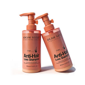 Shampoo anti-chute de cheveux à la racine de gingembre biologique, formule à la kératine hydrolysée |   Traitement capillaire pour la repousse des cheveux et le traitement <span class=keywords><strong>du</strong></span> cuir chevelu pour les cheveux clairsemés - Product Image 1