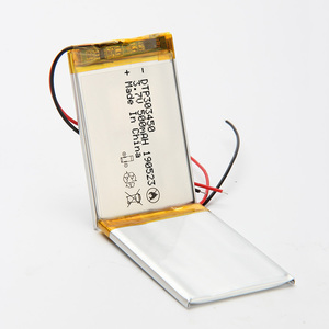 3mm thick ultra thin 3,7 V 500 mAh lithium polymer battery 303450 with PCM and wire - Product Image 3