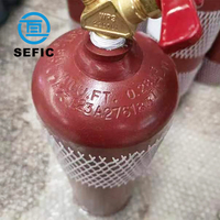 Tailles des bouteilles d'acétylène DOT8AL MC10 Bouteilles de gaz sans amiante Cylindre de gaz industriel professionnel