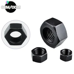 Factory Sales DIN934 Hex Nut Carbon Alloy Steel Grade 4.8 8.8 10.9 Fastener