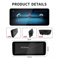 Système stéréo Android 15 de 10,25/12,3 pouces pour Mercedes Classe C W205 NTG5.5 8+128 Go avec CarPlay, navigation automobile et 4G LTE