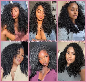 Tóc con người bó PIXIE Curl đôi rút ra tóc bó 10-30inch cho phụ nữ da đen Brazil tóc Weave bó kinky PIXIE xoăn - Product Image 6