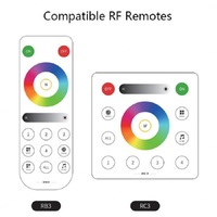 Contrôleur LED WiFi SPI+1CH PWM DC5V~24V avec télécommande, contrôle par application/panneau, portée de 30 m, 12 types de bandes LED, 6A