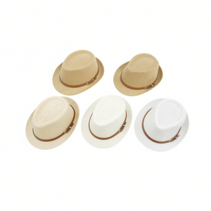 Chapeau en paille crypté style café avec boucle 57cm 58cm 59cm pour hommes et femmes, mode estivale - Product Image 2