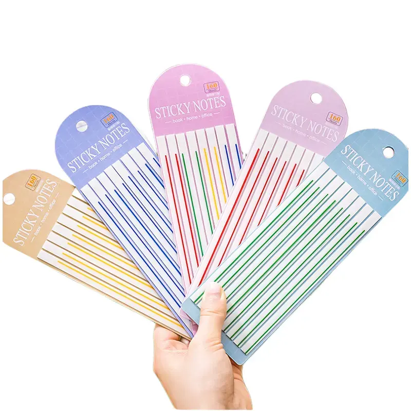 New Arrivals PET Transparent Sticky Notes Clear Sticky Notes Promotional Bookmarks for Students