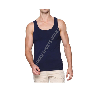 Stylish Men Tank <b>Top</b> with <b>Striped</b> Design Breathable Sleeveless <b>Vest</b> for Summer and Beach Wear Pure Cotton Material - Product Image 1