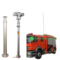 Mât de caméra de vidéosurveillance télescopique pneumatique de vente directe d'usine accessoire de tour de télécommunication de tour télescopique extérieure