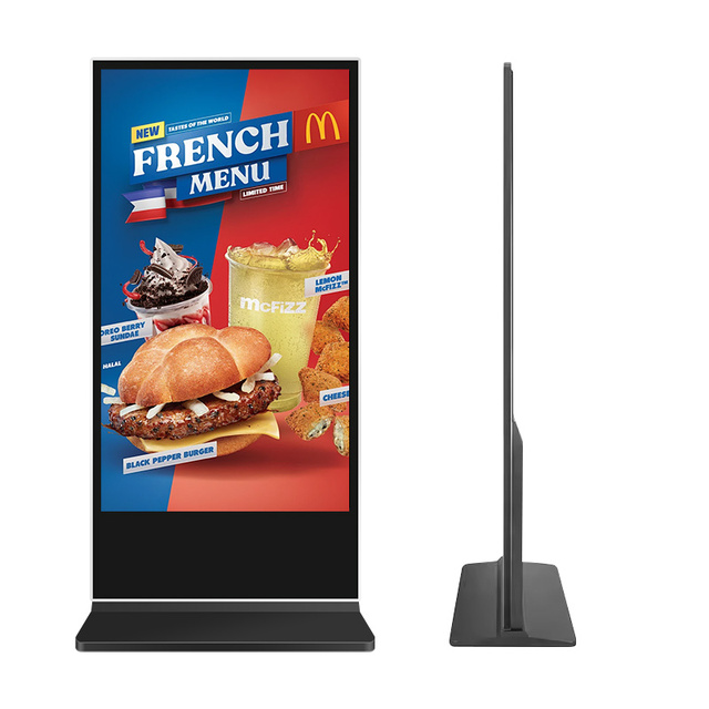 50 Inch Indoor LCD Readable High Brightness Multi Touch Exhibition Floor Stand Advertising Kiosk Digital Signage