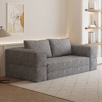 Sofá Cama Modular Compacto de Dos Plazas en Forma de L, Reclinable, Ahorrador de Espacio, con Almacenamiento, Ideal para Apartamentos Pequeños