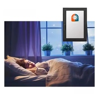 Ventana abatible con marco de aluminio y vidrio inteligente que se puede conectar a su sistema de hogar inteligente