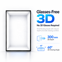Affichage commercial 3D sans lunettes Bestar, signalisation numérique 4K, profondeur 3D réelle, attrayant pour la promotion en centre commercial et en magasin