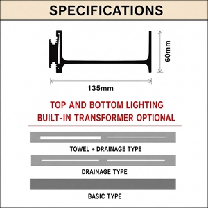 <span class=keywords><strong>Étagère</strong></span> Flottante LED Moderne de Luxe en <span class=keywords><strong>Aluminium</strong></span> OEM/ODM, 36 Couleurs, Lumière Ambiante Personnalisée, Rangement Mural pour Hôtel, Salle de Bain, Bureau - Product Image 6
