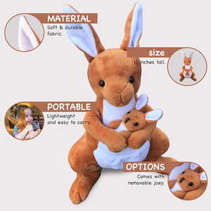 8223 simpatico <span class=keywords><strong>canguro</strong></span> <span class=keywords><strong>di</strong></span> <span class=keywords><strong>peluche</strong></span> con giocattoli <span class=keywords><strong>di</strong></span> <span class=keywords><strong>peluche</strong></span> per bambini bambole da compagnia regali <span class=keywords><strong>di</strong></span> natale per bambini <span class=keywords><strong>peluche</strong></span> <span class=keywords><strong>canguro</strong></span> personalizzato - Product Image 4