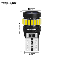 Ampoules LED T10 Super Lumineuses 4014 3030 20SMD 1600LM Canbus 12V-48V 6000K Étanche IP67 Faisceau 360° Nouvelles Feux de Stationnement Auto et Plafonniers