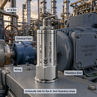 Sensor de Vibración y Temperatura Intrínsecamente Seguro a Prueba de Explosiones Ex Ia IIC T6 Ga IIIC T20080C Da para Plantas Químicas y Minería