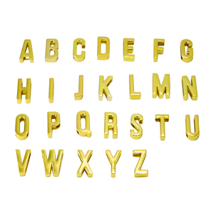 In stock are cute slider letter charms with keyholes, specially designed for threading on our <b>string</b> necklaces - Product Image 4