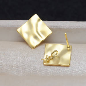 Ensemble de pendentifs et boucles d'oreilles baroques en argent S925 pour femmes, collier DIY avec perles déformées givrées, accessoires et composants de bijoux - 5115 - Product Image 1