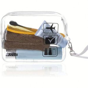 For Custom Travel PVC <b>Makeup</b> Storage Organizer <b>Transparent</b> Cosmetic <b>Bag</b> Fashionable Zipper Closure for Organizer Model - Product Image 3