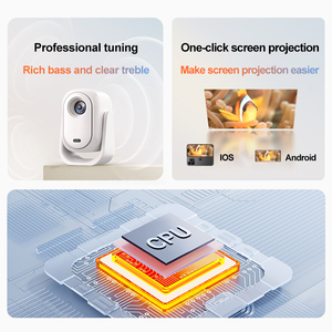 Máy chiếu mini di động đa hướng 360 độ, độ phân giải gốc 1080P, B15, rạp chiếu phim tại gia, máy chiếu phim di động HD 1080P - Product Image 4