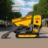 Großhandelspreis Selbstladender Mini-Dumper 800kg Dieselmotor Schwenkschaufel-Design CE EURO 5 Baustellen-Logistikfahrzeug