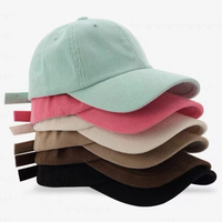 Casquette de baseball brodée 100% coton en velours côtelé avec logo personnalisé nouvelle casquette vierge rouge de style de rue sportive d'hiver
