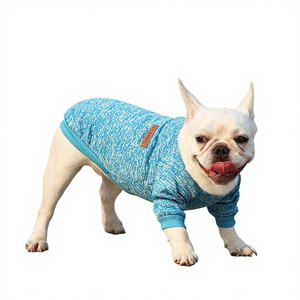 Sweater Rajut Poliester Musim Dingin Terbaru, Hoodie Berbulu dengan Kantong Hewan Peliharaan, Pakaian Anjing Bulu Lembut Custom, Mantel Hoodie Lucu - Product Image 4