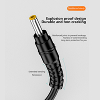 Adaptateur d'alimentation pour ordinateur portable USB-C vers DC 65W 3.1, protection contre les courts-circuits, matériau PVC, prise femelle 5.5x2.5/4.5x3.0/4.0x1.7mm
