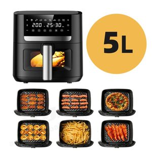 <span class=keywords><strong>Friggitrice</strong></span> ad aria a vista da <span class=keywords><strong>5</strong></span> <span class=keywords><strong>litri</strong></span> senza olio multifunzione a caldo Smart digitale friggitrici ad aria forno con cavità interna in metallo - Product Image 4