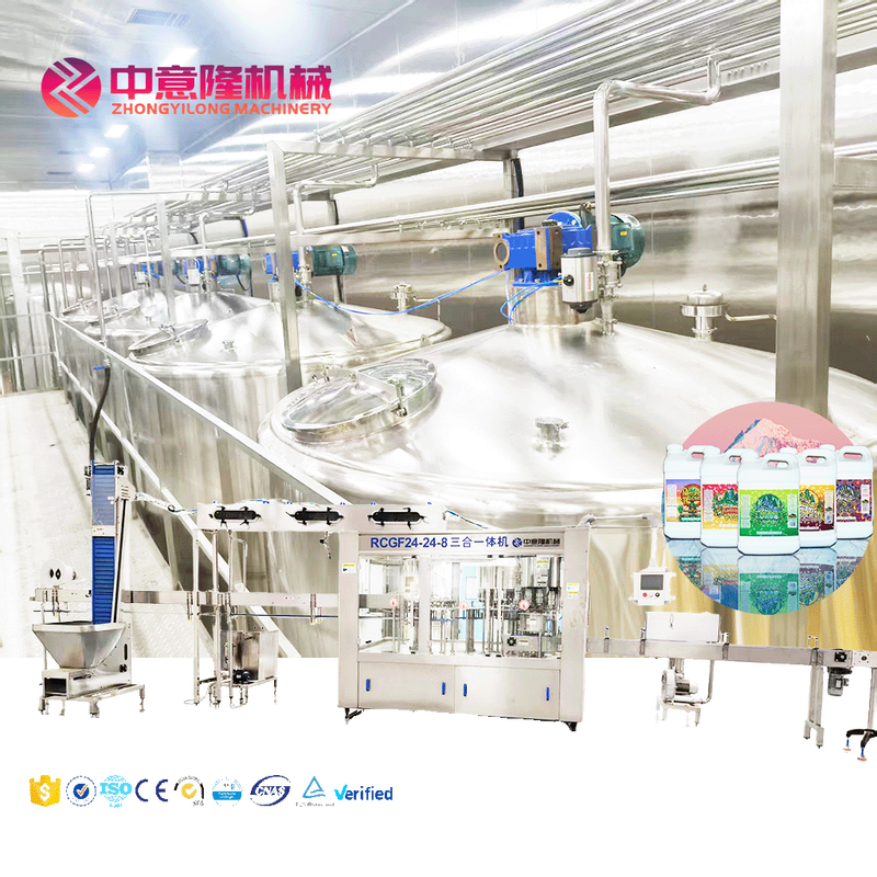 Industrial Liquid Organic Fertilizers Filling Production