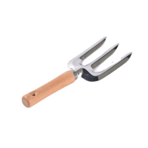 Outils de jardinage OEM à manche en bois Kit de jardinage en acier inoxydable robuste Kit de plantation à main intérieur et extérieur - Product Image 1