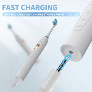 Elettrodomestici per la cura orale portatile morbido spazzolino elettrico per adulti ricaricabile per la pulizia dei denti IPX7 sonico spazzolino da denti per i viaggi - Product Image 4