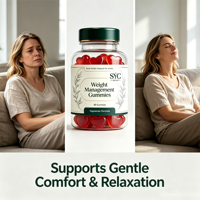 Gummies SYC BIO sans sucre pour la gestion du poids, 60 unités, avec mélatonine et L-théanine, complément alimentaire pour le sommeil, hommes et femmes