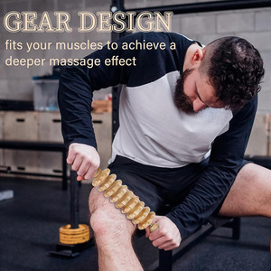 <span class=keywords><strong>Rodillo</strong></span> de Masaje de Madera para Terapia, <span class=keywords><strong>Rodillo</strong></span> Linfático y Muscular para Espalda, Piernas y Cuerpo - Product Image 4